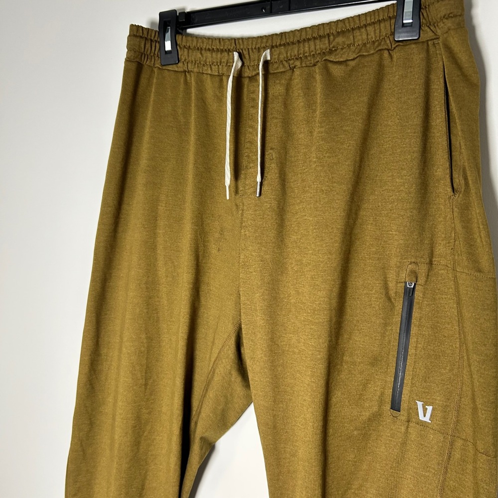 Vuori Ponto Performance Jogger Mens Large Mustard Cuffs Cut V416 Lounge